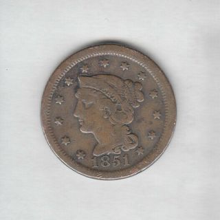 1851 Usa Large Cent