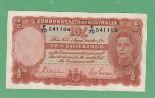 Australia10 Shillings Note P - 25a Fine