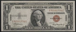 1935 - A $1 Hawaii Emergency Note " Crisp Gem " S/h After 1st Item
