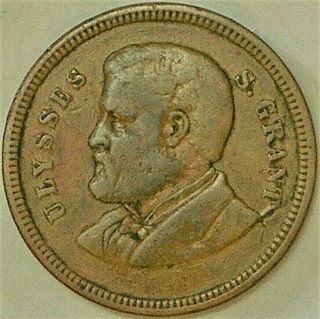 United States 1879 Ulysses S.  Grant,  18th President Of The U.  S. ,  Parade Medal