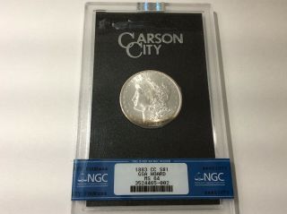 1883 - Cc Morgan Silver Dollar In Gsa Holder Ngc - Ms64.  Gsa Hoard
