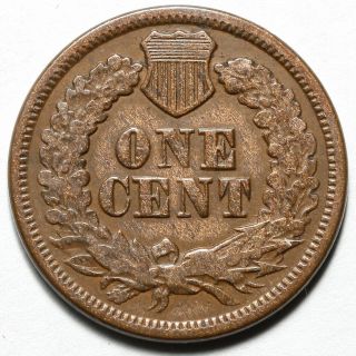 1869 UNITED STATES BRONZE INDIAN HEAD 1 ONE CENT COIN 2