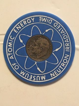 Encased Dime 1946 Neutron Irradiated Museum Of Atomic Energy From 1964ish