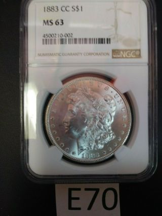 1883 Cc Morgan Silver Dollar Ngc Great Collectors Item Or Investment E70
