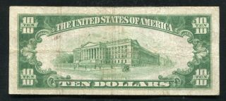 1929 $10 THE FIRST NATIONAL BANK OF JOHNSTOWN,  PA NATIONAL CURRENCY CH.  51 2