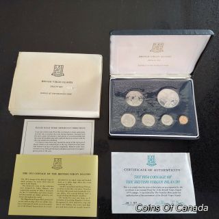 1974 British Virgin Islands Proof Coin Set - Combine Coinsofcanada