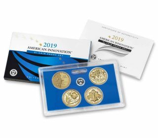 2019 - S Proof American Innovation Dollar Set (4 Coin Set) Pre -