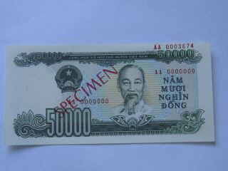 Vietnam Specimen 50000 Dong 1994 Unc