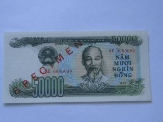 Vietnam Specimen 50000 Dong 1990 Unc