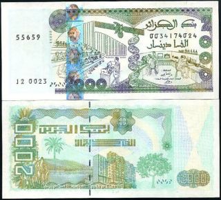 Algeria 2000 2,  000 Dinars 2011 P 144 Unc