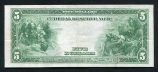 FR.  869 1914 $5 FIVE DOLLARS FRN FEDERAL RESERVE NOTE CHICAGO,  IL BURKE/GLASS VF 2