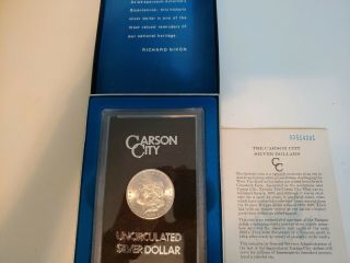 1883 Cc $1 Carson City Gsa Morgan Silver Dollar - W/ Box - Uncirculated