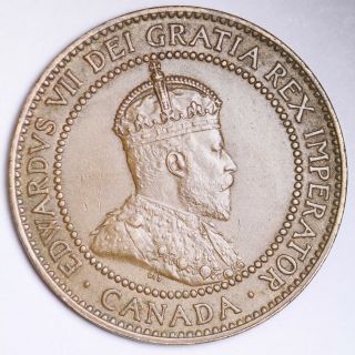 1910 No Shoulder Strap Canada One Cent Penny