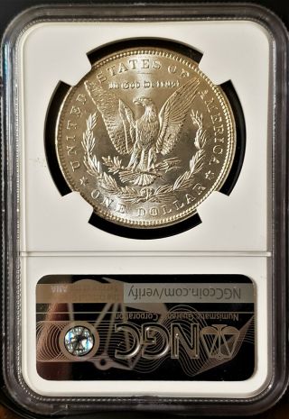1887 SILVER MORGAN DOLLAR York Bank Hoard From U.  S.  Treasury Bag $1 NGC MS66 3