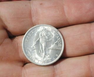 1944 - S Philippines 50,  Fifty Centavos Silver Brilliant Uncirculated Coin