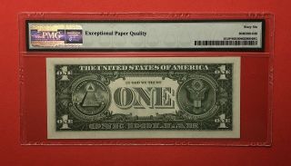 1957 - $1 SILVER CERTIFICATE STAR NOTE,  GRADED BY PMG GEM UNC 66 EPQ. 3