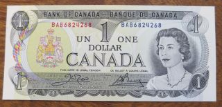 Canada 1973 One $1 Dollar Bill Uncirculated Unc Canadian Banknote Bab6824268