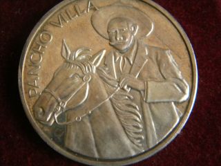 1 Mexican Coin 2 Oz.  999 Fine Silver Pancho Villa