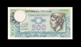 20.  12.  1976 Repubblica Italia 500 Lire Italy ( (gem Unc))