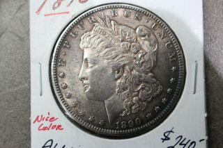 1890 Cc Morgan Silver Dollar Us $1 Carson City