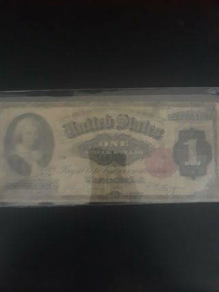 1891 1 Martha Silver Certificate