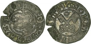 Latvia Riga: Schilling Silver 1536 (hermann Von Brüggenei - Hasenkamp) Vf - Xf