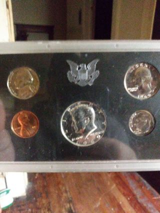 1969 Us 5 Coin Proof Set With 40 Silver Kennedy Half As Issued