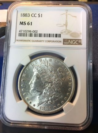 1883 - Cc $1 Morgan Silver Dollar,  Ngc Ms61