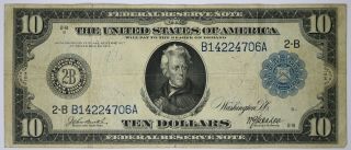 Fr.  908 1914 $10 Large Size Federal Reserve Note York
