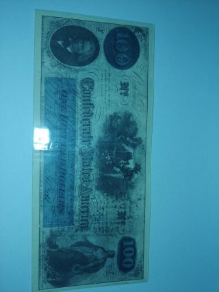 1862 $100 Type 41 Confederate States Currency