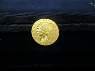 Gold Coin - 1911 $2 1/2 Dollar Indian Head Gold Coin -