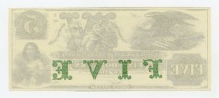 1800 ' s $5 The England Commercial Bank - Newport,  RHODE ISLAND Note CU 2