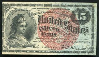 15 Fifteen Cents Fourth Issue Fractional Currency Note