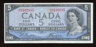 1954 Bank Of Canada $5 - Devil 