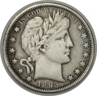 1893 - O 50c Barber Silver Half Dollar Eye Appeal Xf Details Old Cleaning (072119)