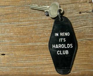 old BIG PINE CALIFORNIA (INYO 395) KAHLS HOTEL TAG KEY ADV HAROLD ' S CLUB RENO NV 2