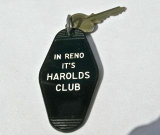 old BIG PINE CALIFORNIA (INYO 395) KAHLS HOTEL TAG KEY ADV HAROLD ' S CLUB RENO NV 5