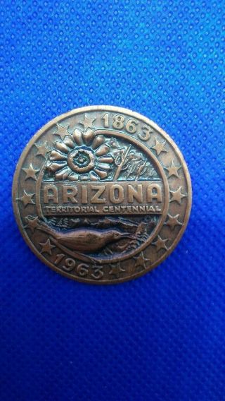 Arizona Territorial Centennial Seal Of The State Of Arizona Medal Dd263txx