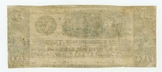 1835 $5 The Washington County Bank - Calais,  MAINE Note 2