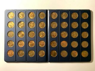 A Coin History Of Our Presidents - 40 Coin Complete Set In Book / Binder