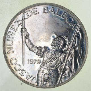 Silver - World Coin - 1979 Panama 20 Balboas - World Silver Coin - 130.  1g 283