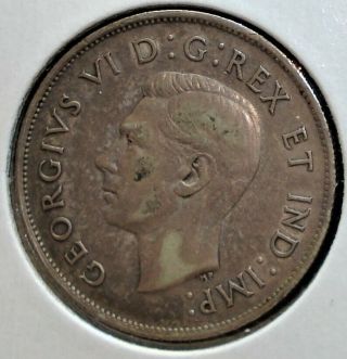 1939 Silver Canadian Half Dollar