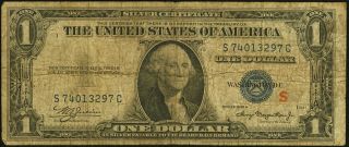 Fr.  1610 $1 1935a S Silver Certificate.  Very Good