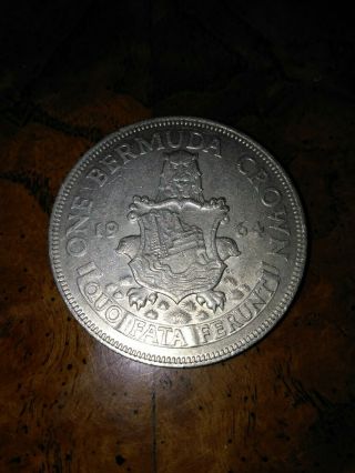 Bermuda Crown,  1964 Silver Coin