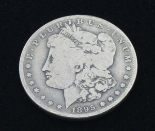 1895 - S Morgan Silver Dollar $1 United States Coin 6534 - 3