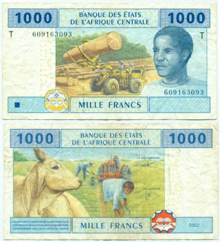Central African States (congo) 1000 Francs 2002 P 107t