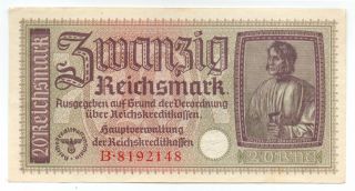 Germany 20 Reichsmark 1940 - 1945,  P - R139