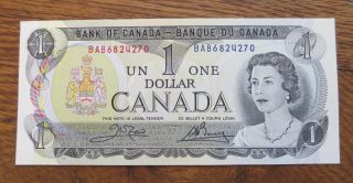 Canada 1973 One $1 Dollar Bill Uncirculated Unc Canadian Banknote Bab6824270
