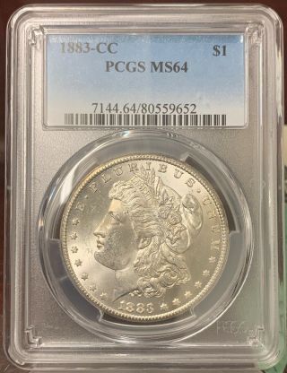 1883 - Cc $1 Morgan Silver Dollar Pcgs Ms 64 652