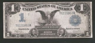 Rare 7 Digit Serial Number $1 1899 Silver Certificate